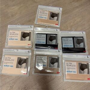 Uniqlo AIRism ultra Seamless Women underwear. L size. 7 pcs